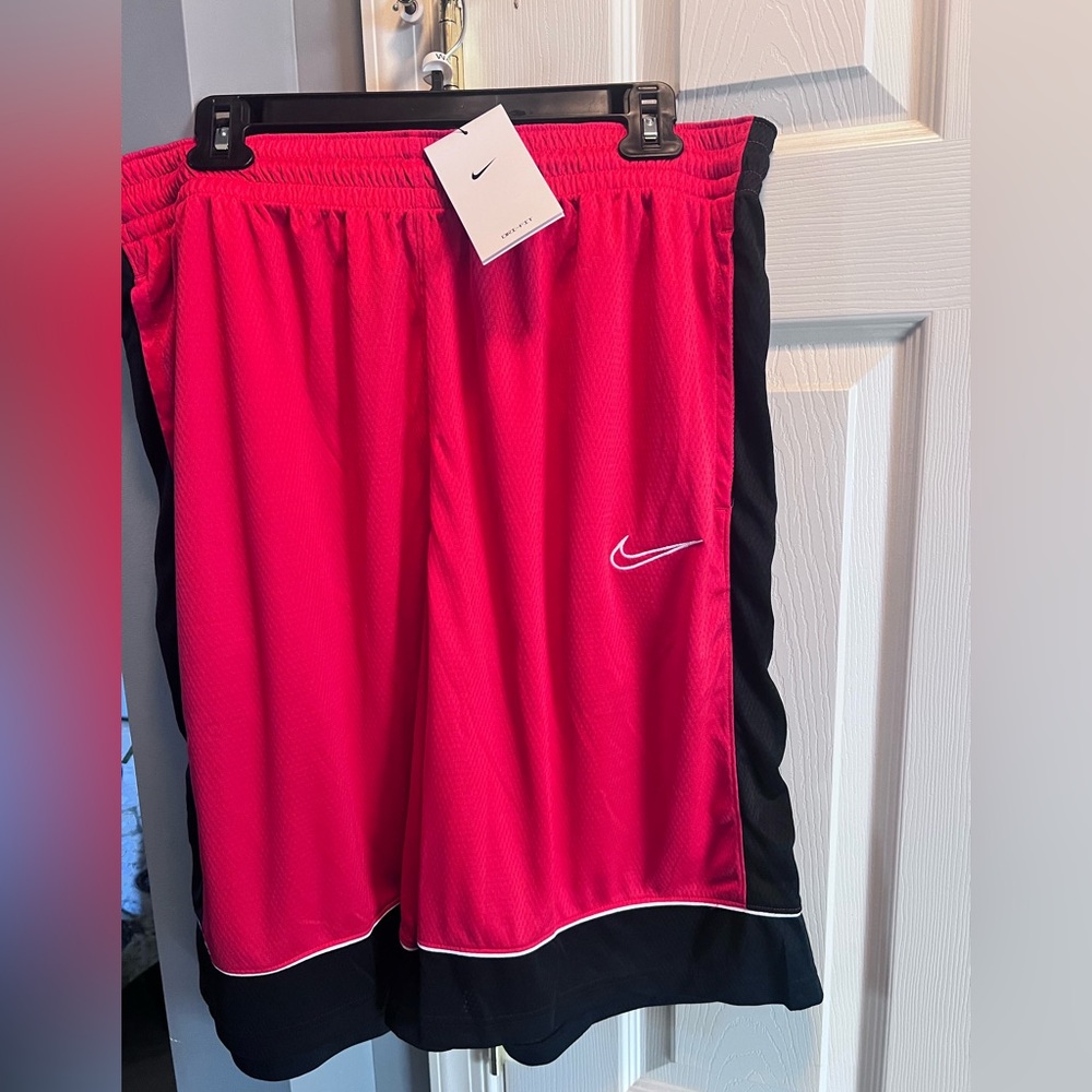 NEW Nike Red and Black Athletic Shorts